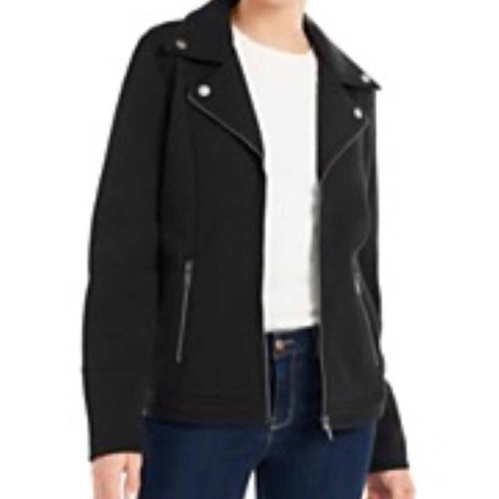 Style & Co Black Knit Moto Jacket - Size M - NWT in Original Package!